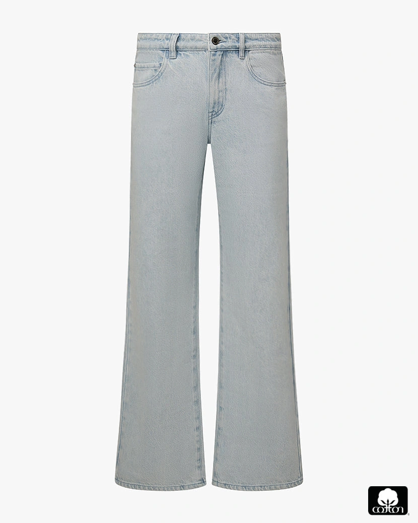 Bequeme Baggy Hose für Damen: Mid-Rise Straight Fit. Dein lässiger Style.